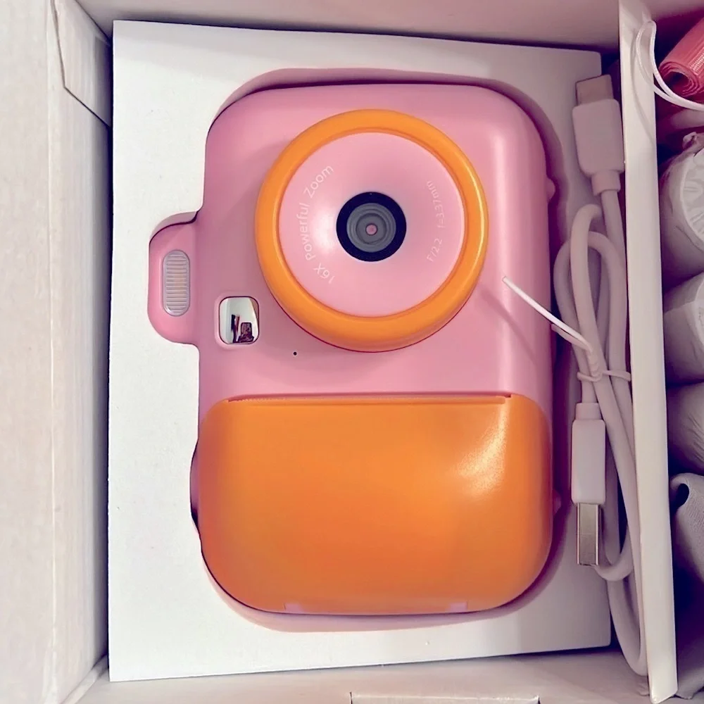 Brand New Kids Instant Print Digital Camera Thermal Photo Prints 32GB SD Card